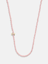 BaubleBar I - 
    Asymmetrical beaded initial necklace
  
