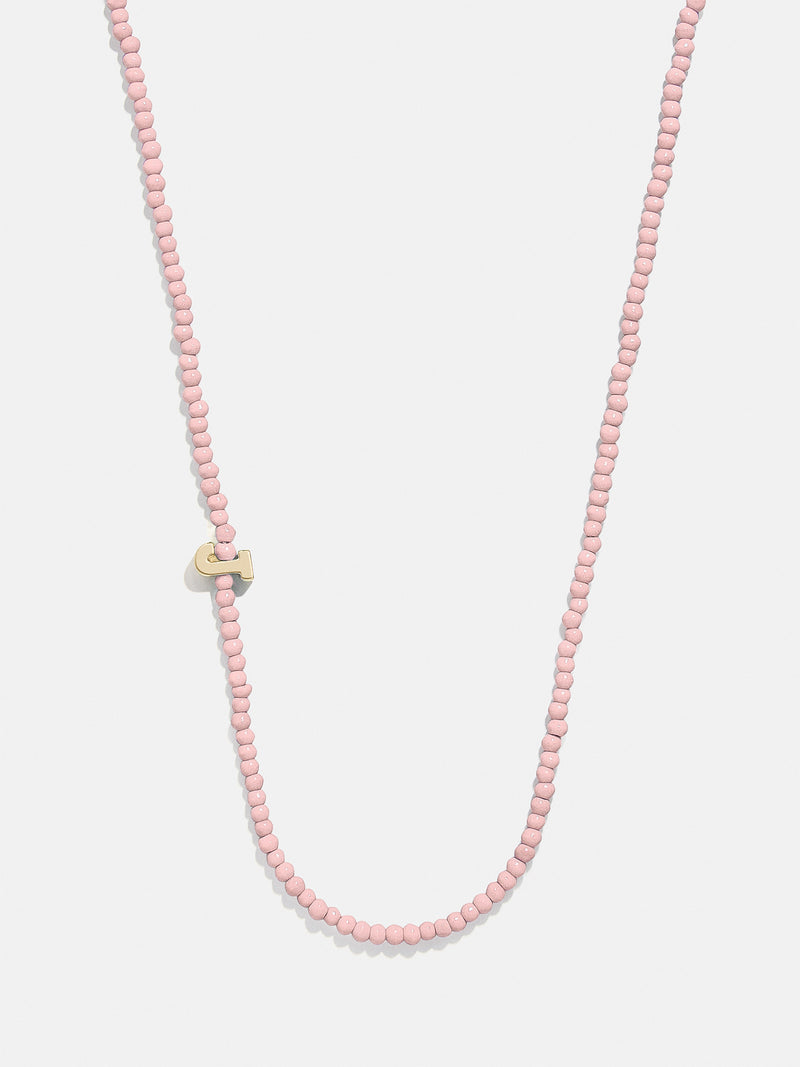 BaubleBar J - 
    Asymmetrical beaded initial necklace
  
