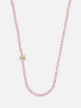 BaubleBar K - 
    Asymmetrical beaded initial necklace
  
