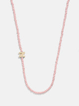 BaubleBar N - 
    Asymmetrical beaded initial necklace
  
