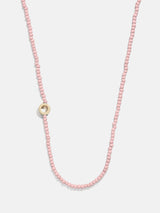 BaubleBar O - Asymmetrical beaded initial necklace