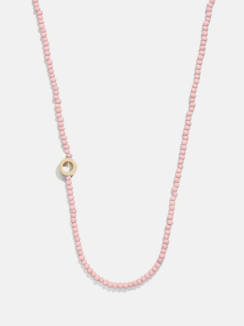 BaubleBar O - 
    Asymmetrical beaded initial necklace
  
