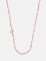 BaubleBar S - 
    Asymmetrical beaded initial necklace
  
