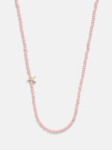 BaubleBar Y - 
    Asymmetrical beaded initial necklace
  
