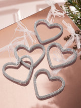 BaubleBar Love for the Season Pavé Ornament Set - Heart Set - Stocking Stuffer Deal