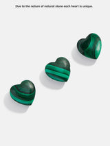 BaubleBar Juno Malachite Necklace - Malachite Stone - 
    Malachite heart pendant necklace
  
