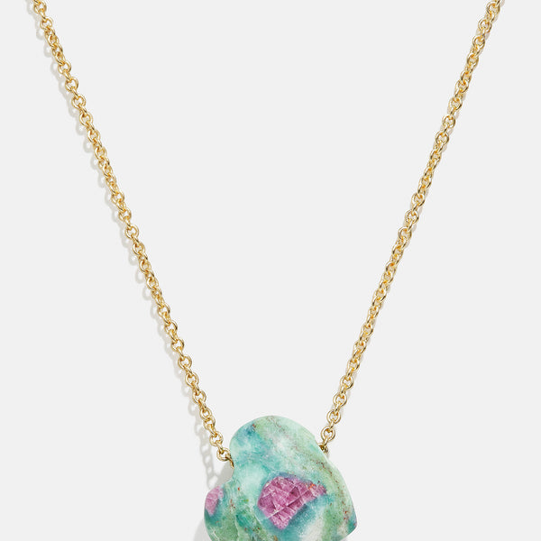 Juno Ruby Fuchsite Necklace Ruby Fuchsite Stone Ends Tonight
