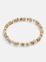 BaubleBar Neutral - 
    Beaded stretch bracelet with semi-precious stones
  
