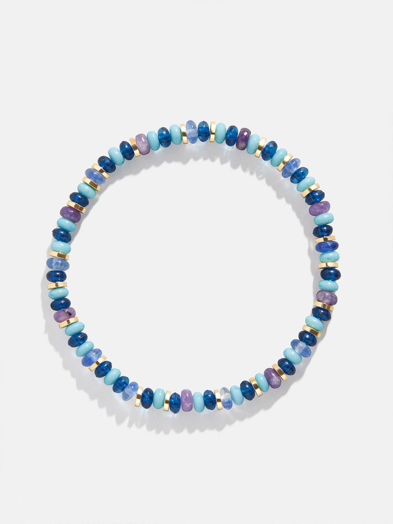 BaubleBar Blue Ombre - 
    Beaded stretch bracelet with semi-precious stones
  
