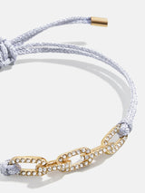BaubleBar Silver - 
    Pull-tie cord bracelet
  
