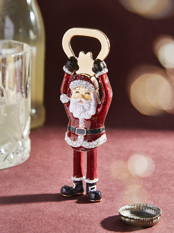 Here Comes Santa Claus Bottle Opener - Santa Claus Bottle Opener