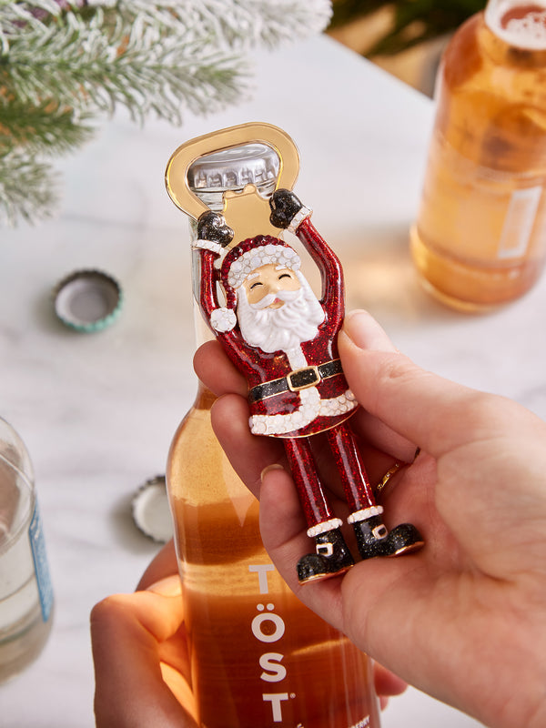 Here Comes Santa Claus Bottle Opener - Santa Claus Bottle Opener