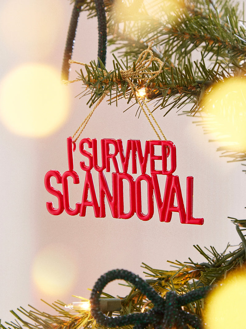 BaubleBar Say It All Ornament - I Survived Scandoval Ornament - Get Gifting: Enjoy 20% Off​