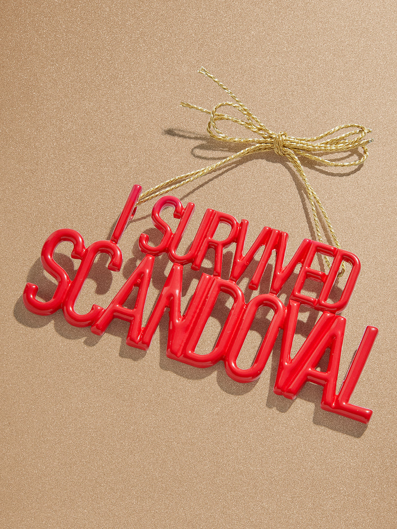 BaubleBar Say It All Ornament - I Survived Scandoval Ornament - Get Gifting: Enjoy 20% Off​