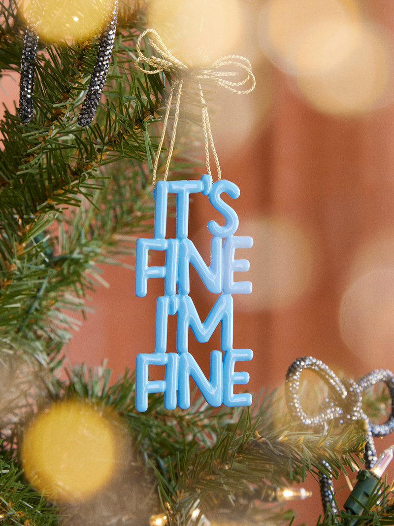 BaubleBar Say It All Ornament - I'm Fine Ornament - Get Gifting: Enjoy 20% Off​