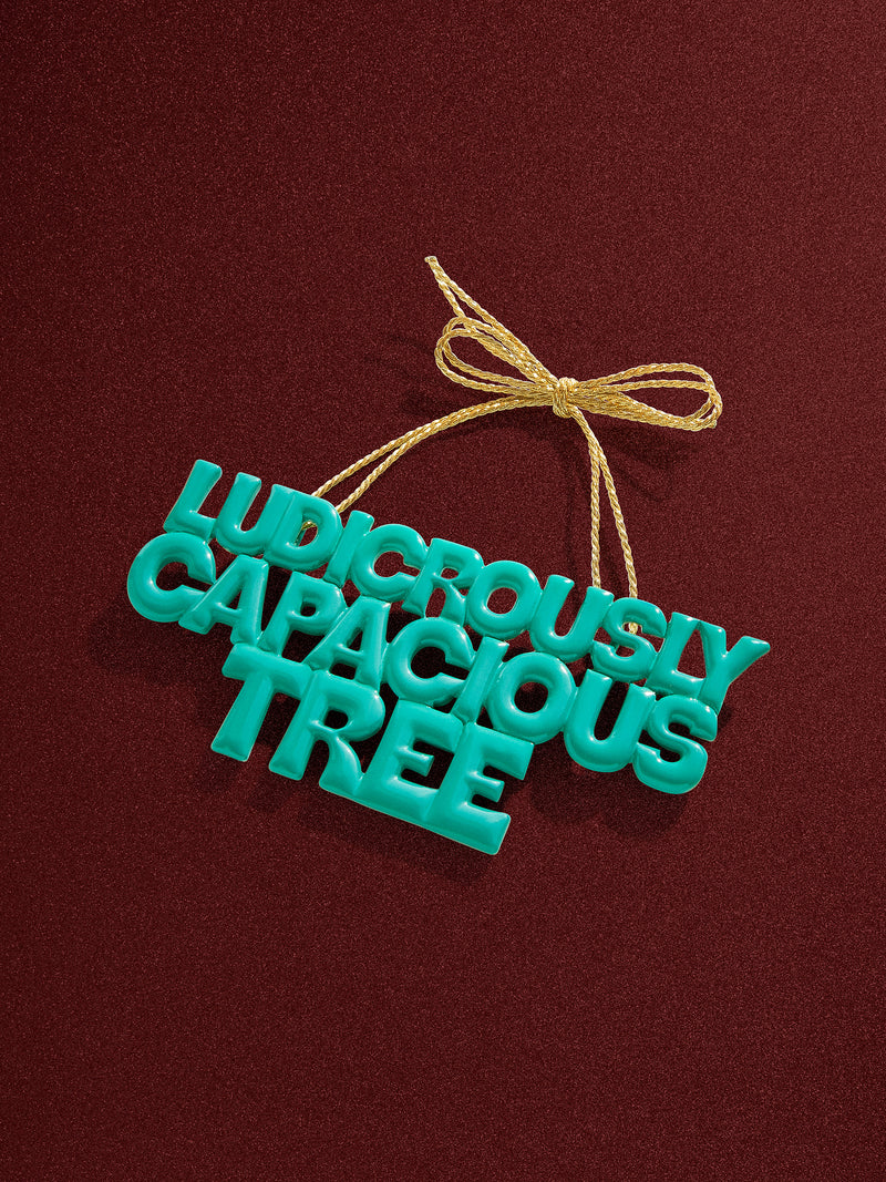 BaubleBar Say It All Ornament - Ludicrously Capacious Tree Ornament - Get Gifting: Enjoy 20% Off​