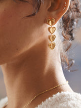 BaubleBar Joey Earrings - Gold - 
    Heart drop statement earrings
  
