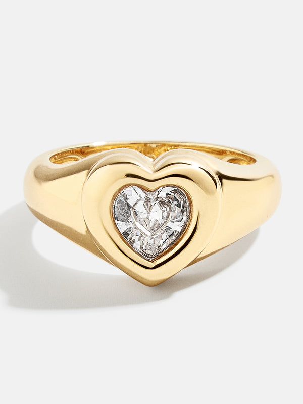 Julia Ring - Clear/Gold