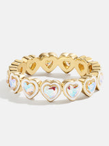 BaubleBar Kali Ring - Iridescent - 
    Stackable heart ring
  
