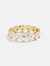 BaubleBar Kali Ring - Iridescent - 
    Stackable heart ring
  
