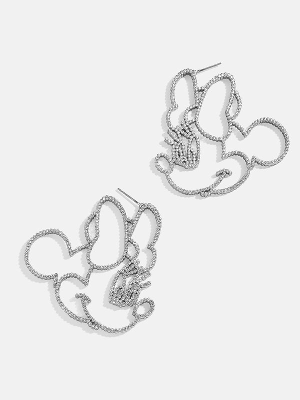 Minnie Mouse Disney Outline Earrings - Minnie Mouse
