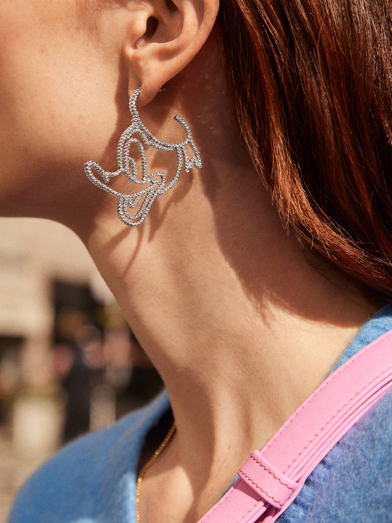 BaubleBar Silver - 
    Disney character earrings
  
