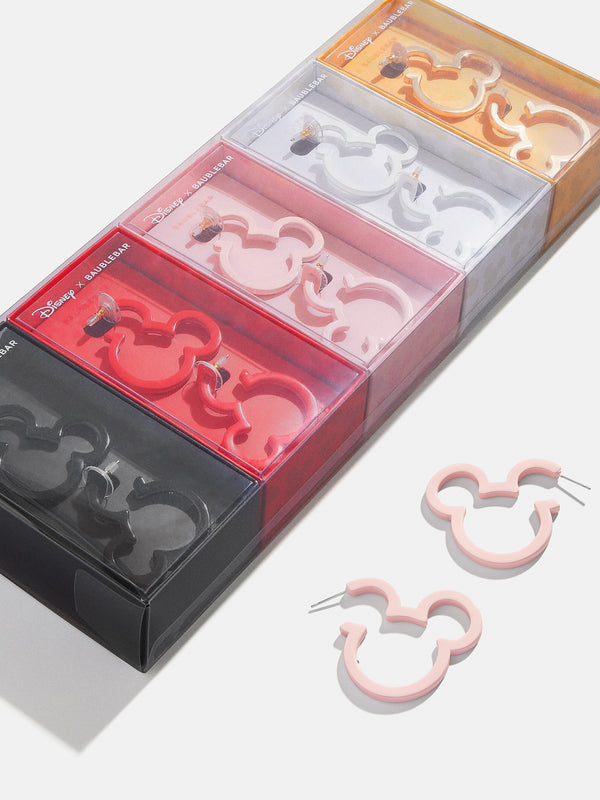 Mickey Mouse Disney Hoop Earrings Set - Multi