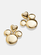 BaubleBar Mickey Mouse Disney Gold Heart Earrings - Gold - 
    Disney statement earrings
  
