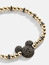 BaubleBar Mickey Mouse Disney Pavé Bracelet - Black - 
    Disney stretch bracelet
  
