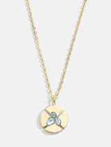 BaubleBar Aquamarine - 
    Birthstone pendant necklace
  
