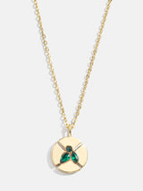 BaubleBar Emerald - 
    Birthstone pendant necklace
  

