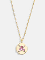 BaubleBar Rose - 
    Birthstone pendant necklace
  
