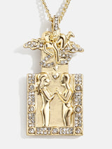 BaubleBar Tarot Medallion Necklace - Lovers Medallion - 
    Tarot pendant necklace
  
