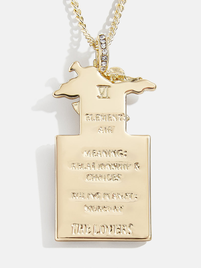 BaubleBar Tarot Medallion Necklace - Lovers Medallion - 
    Tarot pendant necklace
  
