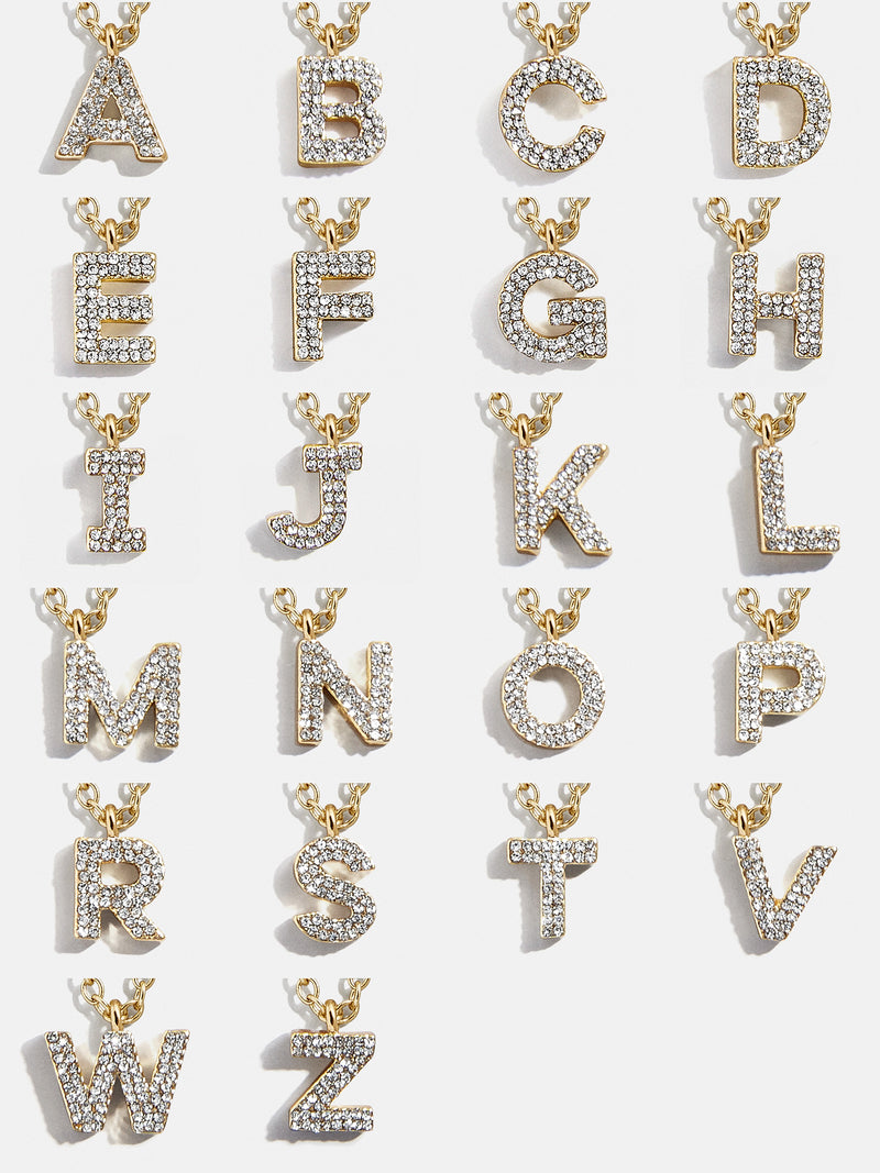 Pavé initial collar necklace baublebar Clearance