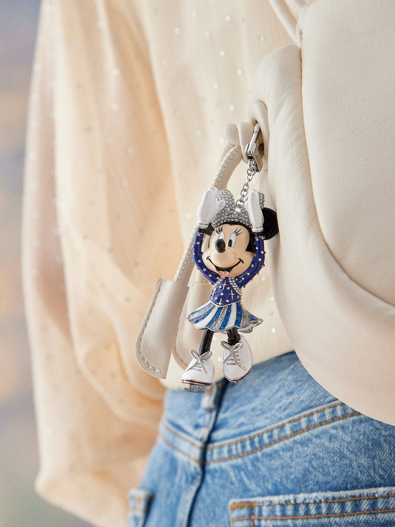BaubleBar Minnie Mouse Disney Ice Skater Bag Charm - Minnie Mouse Ice Skater - 
    Disney keychain
  

