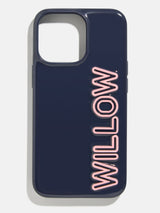 BaubleBar Fine Line Custom IPhone Case - Navy/Light Pink - Enjoy 20% off custom gifts