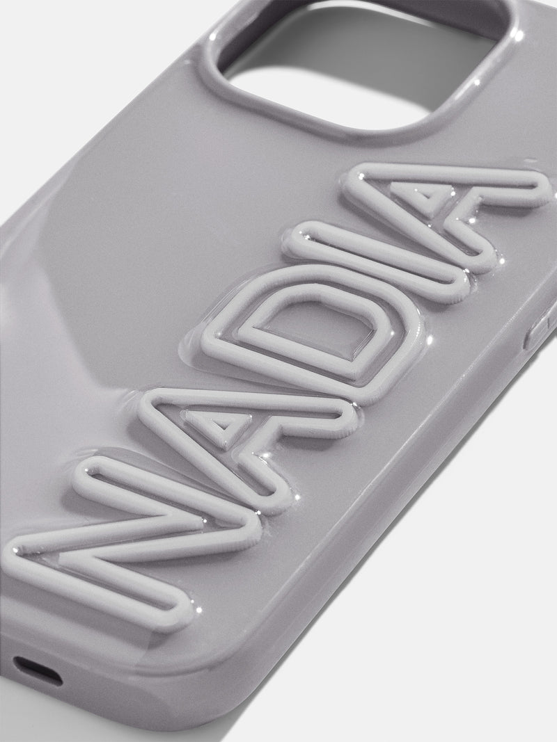 BaubleBar Fine Line Custom IPhone Case - Gray - 
    Ends Sunday: Enjoy 20% off
  
