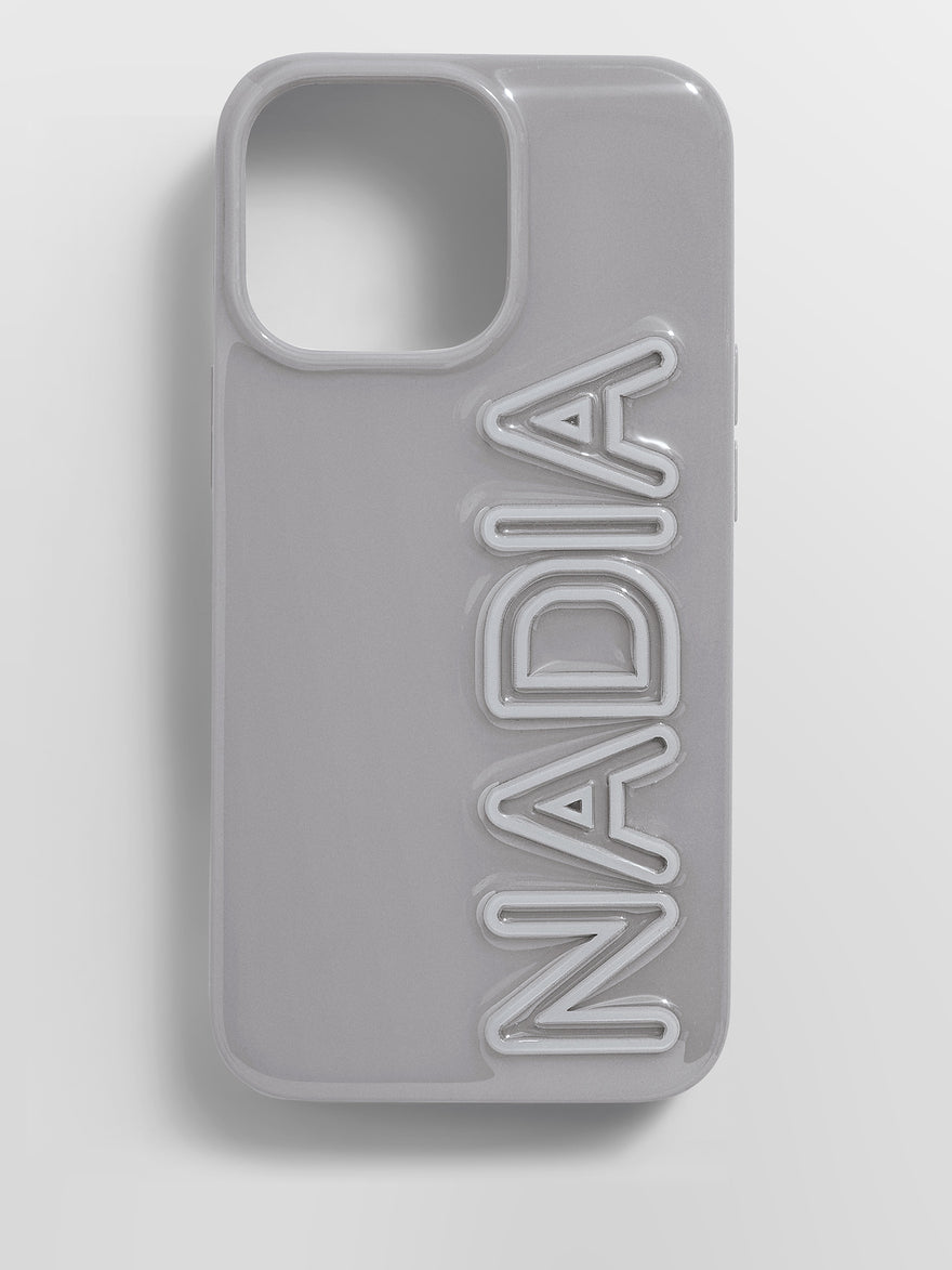 Fine Line Custom iPhone Case - Gray/Light Gray