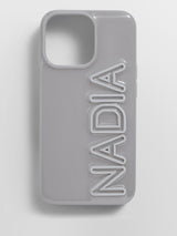 BaubleBar Fine Line Custom iPhone Case - Gray/Light Gray - 
    Custom Phone Case
  
