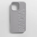 Fine Line Custom iPhone Case - Gray/Light Gray