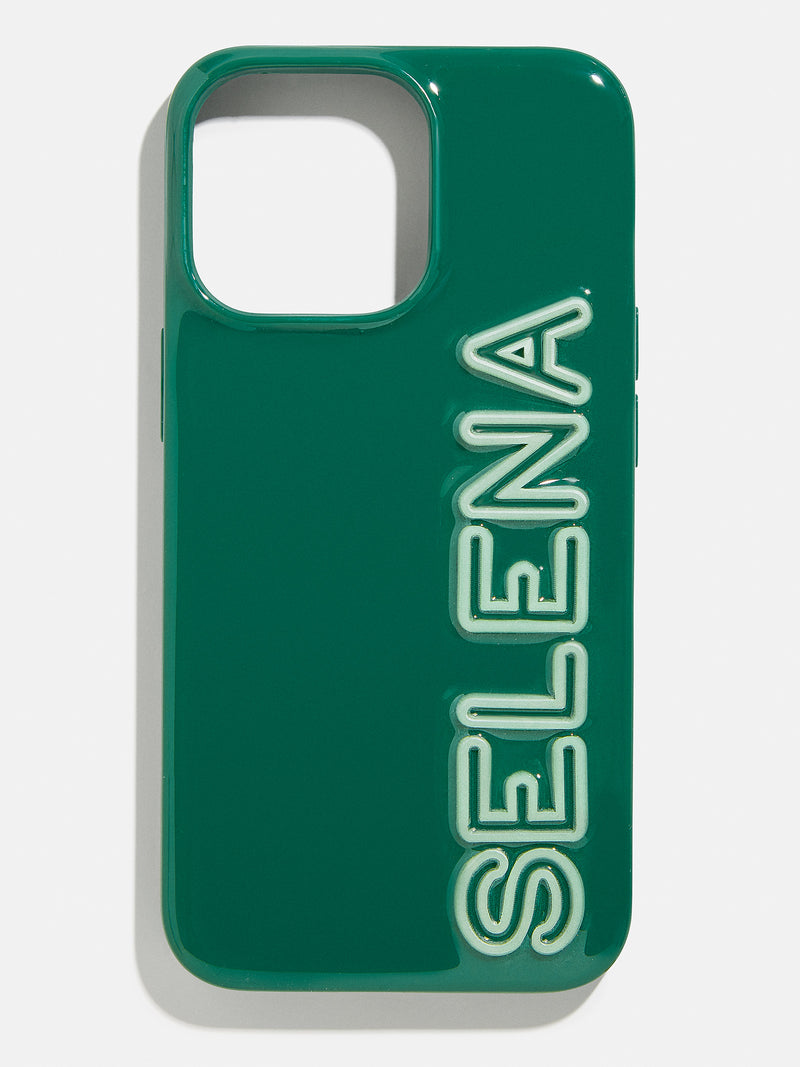 BaubleBar Fine Line Custom IPhone Case - Green/Light Green - 
    Customizable phone case
  
