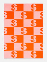 BaubleBar Opposites Attract Custom Blanket - Pink/Orange - Custom, machine washable blanket