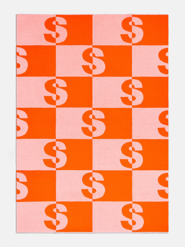 Opposites Attract Custom Blanket - Pink/Orange