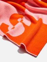 BaubleBar Opposites Attract Custom Blanket - Pink/Orange - Custom, machine washable blanket
