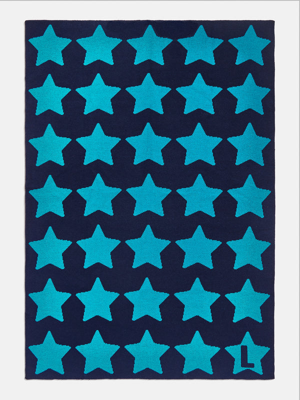 All Star Kids' Custom Blanket - Navy/Blue