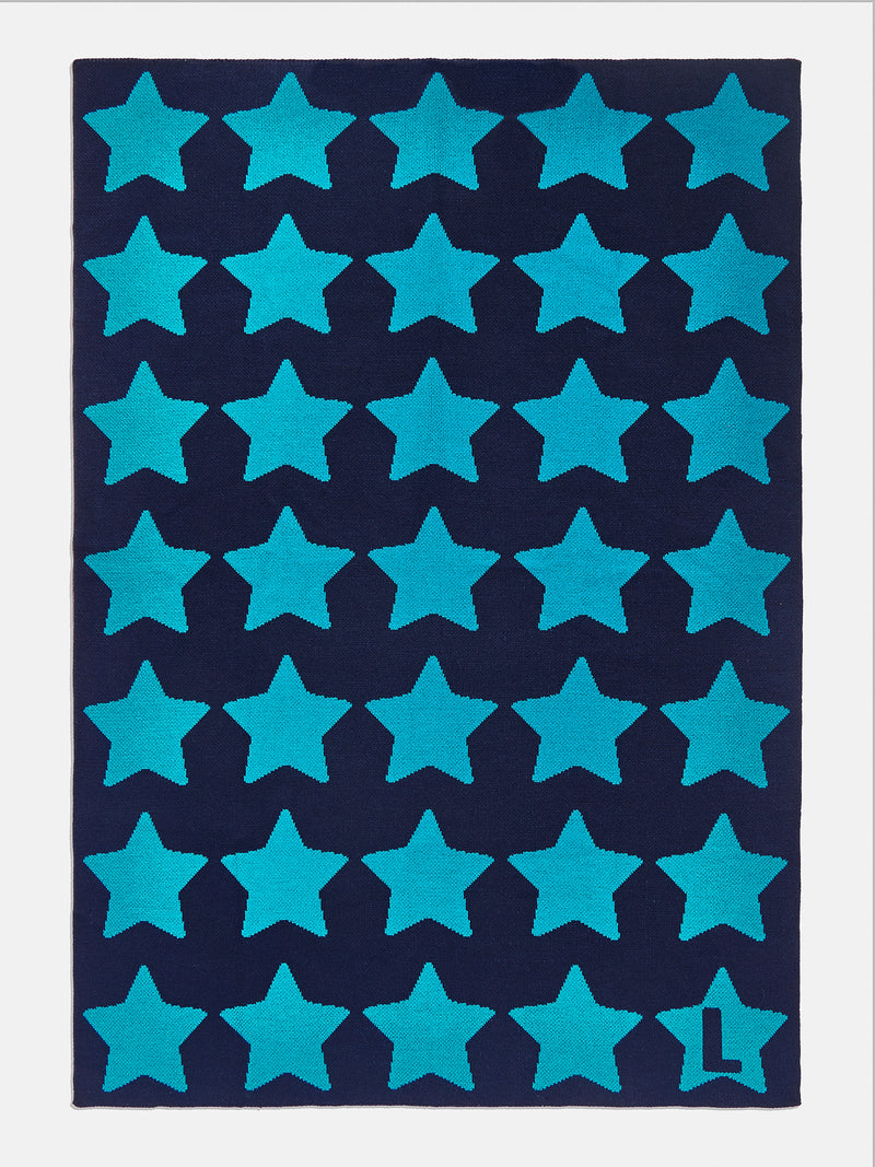 BaubleBar All Star Kids' Custom Blanket - Navy/Blue - Get Gifting: Enjoy 20% Off​