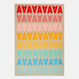 Ombre Initial Custom Blanket - Beige/Multi