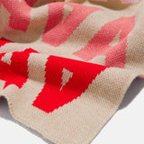 Ombre Initial Custom Blanket - Beige/Multi