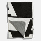 Opposites Attract Custom Blanket - Gray/Black
